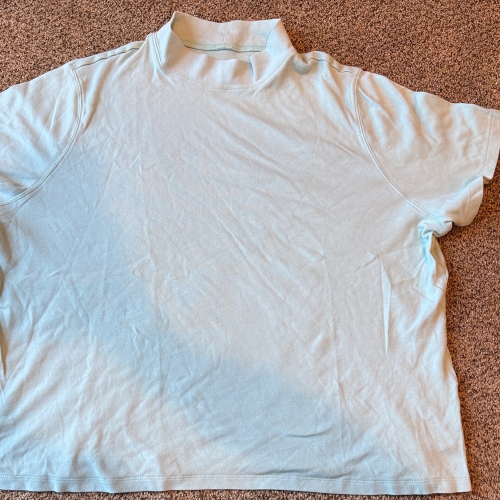 Tog Shop | Light Blue Mock Neck T-Shirt